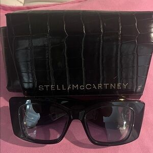 Stella McCartney Black Croc-Embossed Sunglasses Set
